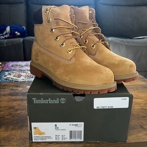 Timberland Junior 6in Wheat Nubuck Boost
